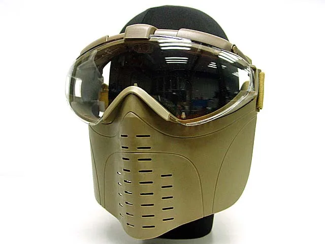 Анти-туман полный лицо тактическая маска с вентиляцией вентилятора пылезащитные очки шлем военный Пейнтбол Охотничьи аксессуары