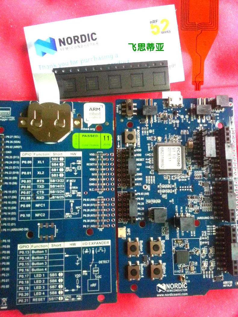 Для детской скандинавской Bluetooth макетной платы Комплект модуля оценки nRF52832 SoC