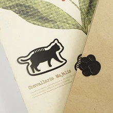 5 шт./лот/партия, креативные мини-металлические закладки, супер милые металлические закладки с изображением черного кота, подарки для детей