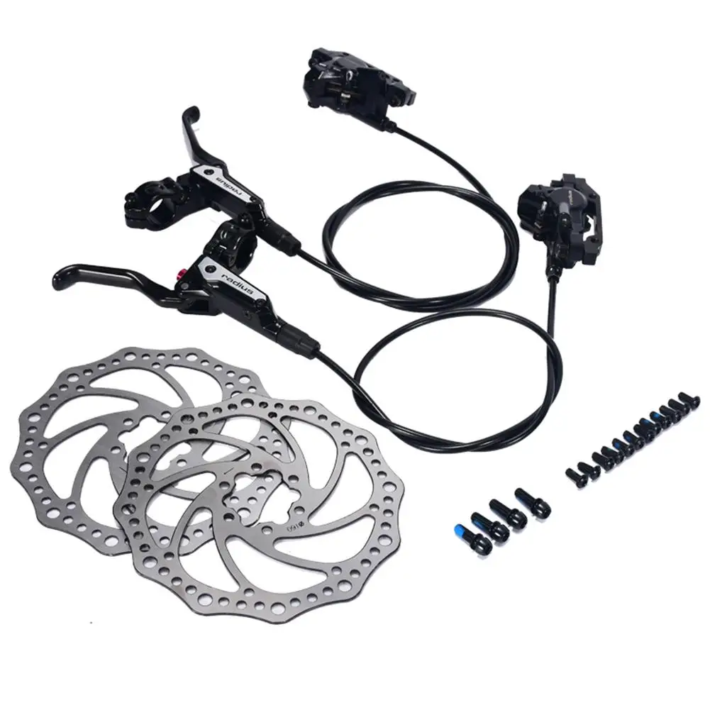 

MTB Mountain Bike Bicycle Hydraulic Disc Brake Set Front & Rear Calipers Levers with or without 2pcs 160mm Disc Rotors