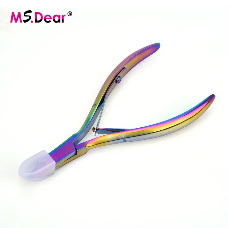 

Stainless Steel Rainbow Color Finger Toe Nail Cuticle Nipper Dead Skin Remover Clipper Scissor Plier Manicure Nail Art Tools