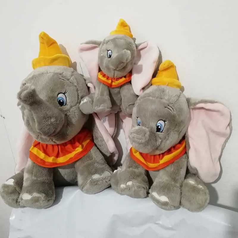 

Dumbo Plush Cartoon Toys Gray Dumbo Elephant Figure Stuffed Plush Animals Soft Peluche Doll for Chirstmas Gift
