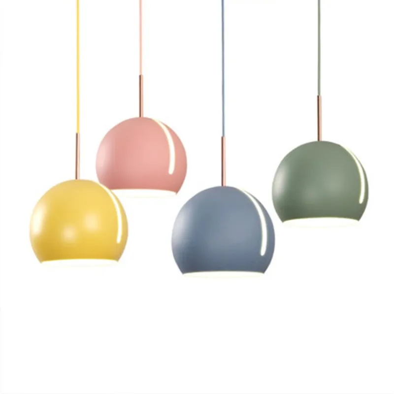 

Nordic Creative Restaurant Pendant Light Art Multicolor Rotatable Designer Hanging Lamp Tilting Sphere Study Coffee Shop Light