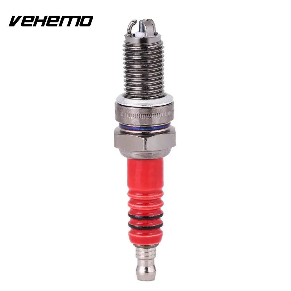 

Motorcycle Spark Plug Scooter Spark Plug Alloy Spark Plug GY6 50cc-125cc 3 Electrode A7TC