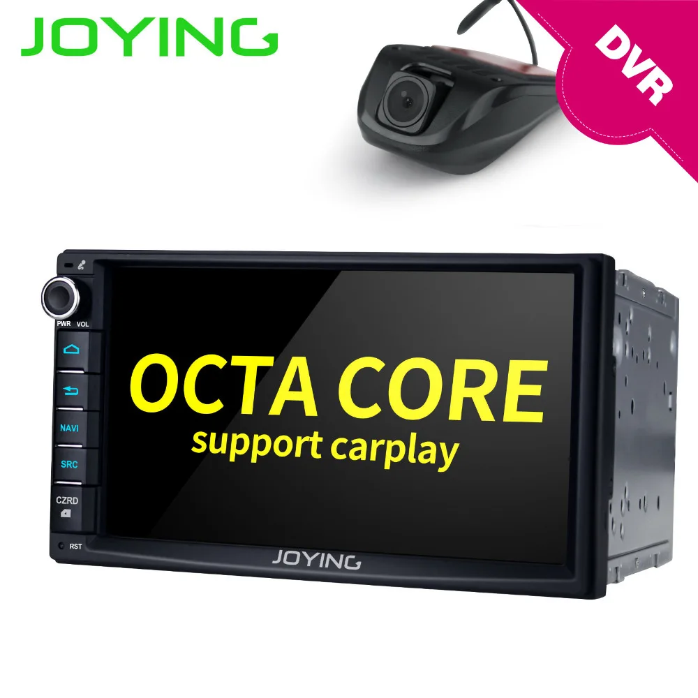 

JOYING 7" 2 Din HD Android 8.0 GPS Universal Auto Car Radio Octa Core HD media player support android auto and carplay free DVR