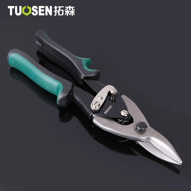 

TUOSEN 25CM/ 10'' Aviation Tin Snips Metal Sheet Scissors Iron Plate Cutter Sheasr Household Tool Industrial Industry Work