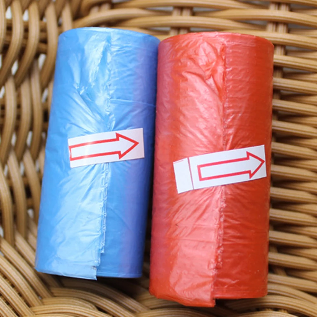 2 шт./компл. мешки для мусора, маленькие рулоны Пластик мешок для мусора мешки для мусора в специально для малышей уличная одежда для собак из Цвет в случайном порядке - Цвет: random color