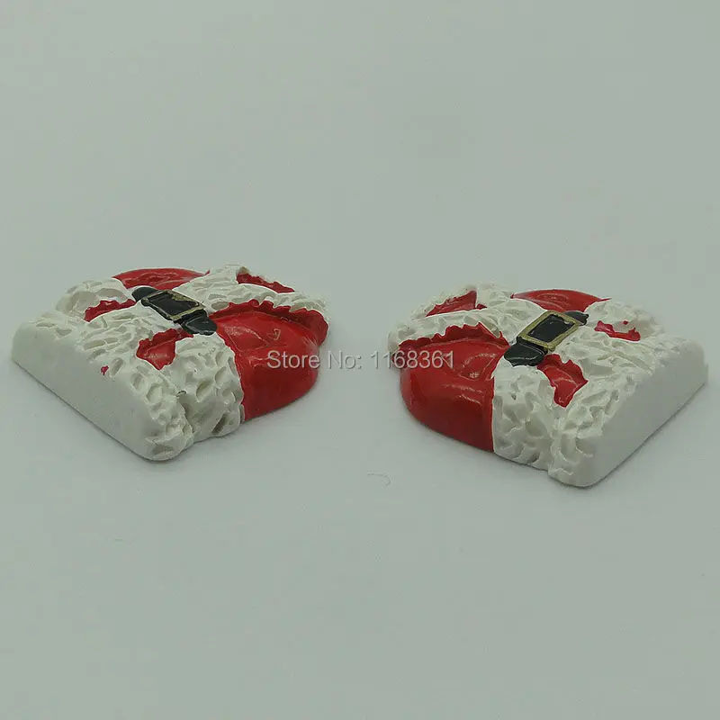 1pcs/lot resin flatback Father Christmas coat 29mm Cabochons Scrapbooking Hair Bow Center DIY Christmas decration C108-2