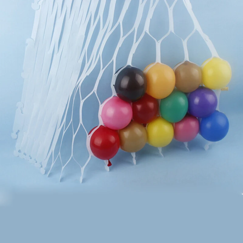 

2018 Ballon Helium New Arrival Real Wedding Decoration 75*31cm Latex Balloon Mesh Knitted Ball Grid Birthday Festival Supplies