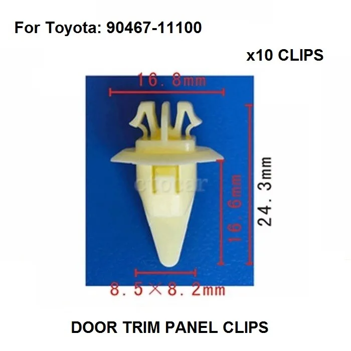 New x10pcs OEM Nylon Fits Toyota Fender & Wheel Flare Moulding Clip