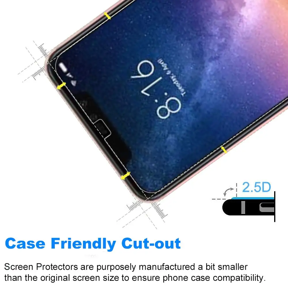 Ascromy 10 шт. 9H закаленное стекло Защитная пленка для экрана Xiaomi Redmi Note 6 Pro 7 5 4 X 4X 6A 4A Mi8