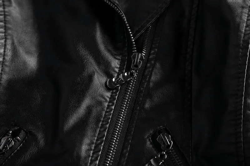 2018 куртка из натуральной кожи Chaquetas De Cuero Mujer Весенняя новинка женская тонкая