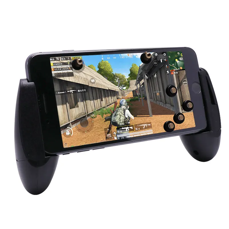 Фото Мобильный мини-геймпад Pubg, металлическая кнопка Pubg, игровой джойстик для телефона l1r1 для iPhone X, кнопка включения огня №2