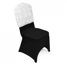 100 шт. стул пояс стрейч атласная Розетка крышка стула для гостиницы вечеринка, Свадебный банкет украшение дома настроить чехлы для стульев