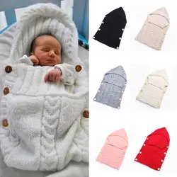 Зимние Детские спальные мешки для новорожденных трикотажные одеяла пеленать Обёрточная бумага спальный мешок фотографии Костюмы Гэри