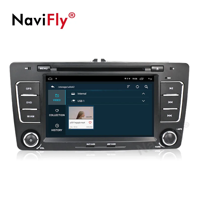 Sale Android 9.1 Autoradio For SKODA/Octavia 2009-2013 Car Multimedia player 2 Din DVD GPS 4 Core RAM 2GB ROM 32GB FM Radio 4