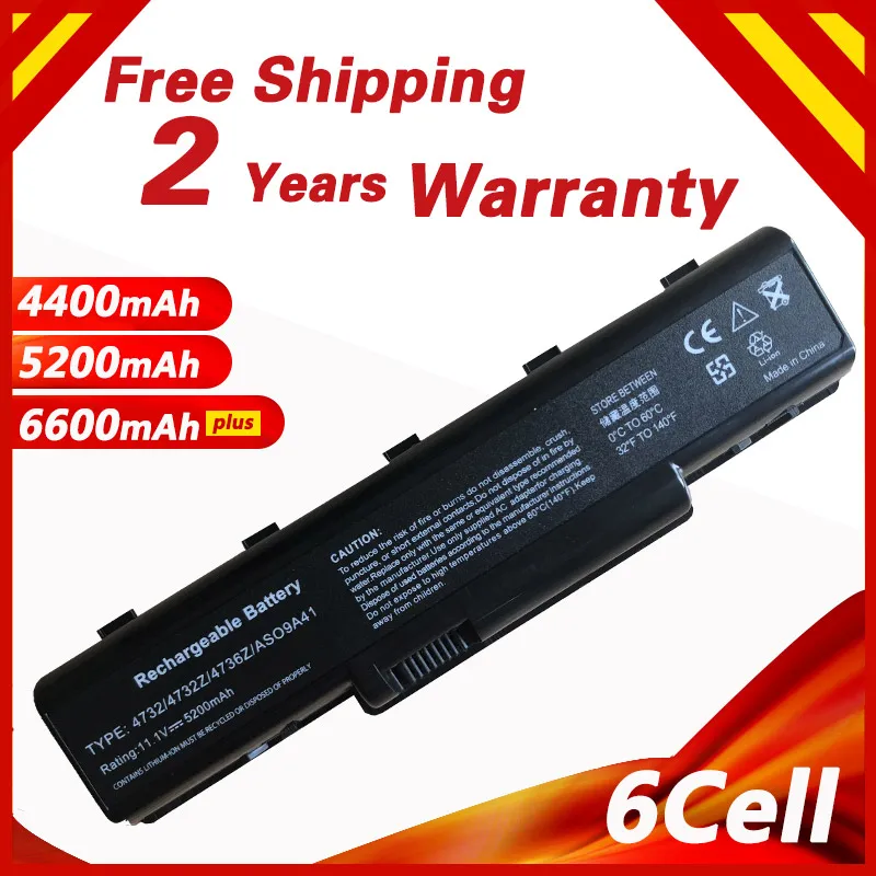 Аккумулятор Golooloo для ноутбуков Acer Aspire 4732 4732Z 5332 5517 7315 7715Z eMachines D525 D725 E525 E527 E625 E630 E725