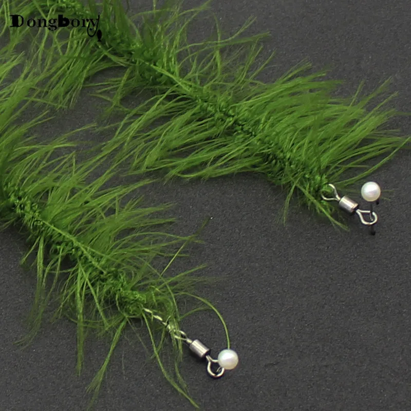 2PCS/Pack Carp Fishing Hook Link Ready Made Hair Rig Weed Line Chod Ronnie Combi Rig Accessories Terminal Tackle 2 4 6 8
