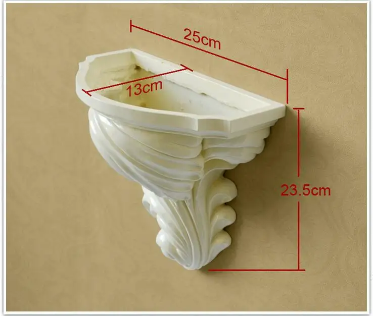 Европейская стерео настенная Смола ваза цветочный горшок домашняя настенная стойка держатель ремесла украшение Настенная подвесная полка настенная ТВ фоновая роспись