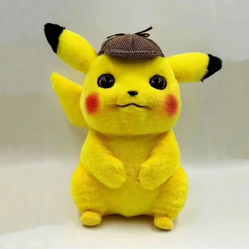 

Adorable pikachu backpack Anime Figure Pikachu Crossbody Bags Moveable Flappy Ears Cap Pikachu School Shoulders Bag for Children