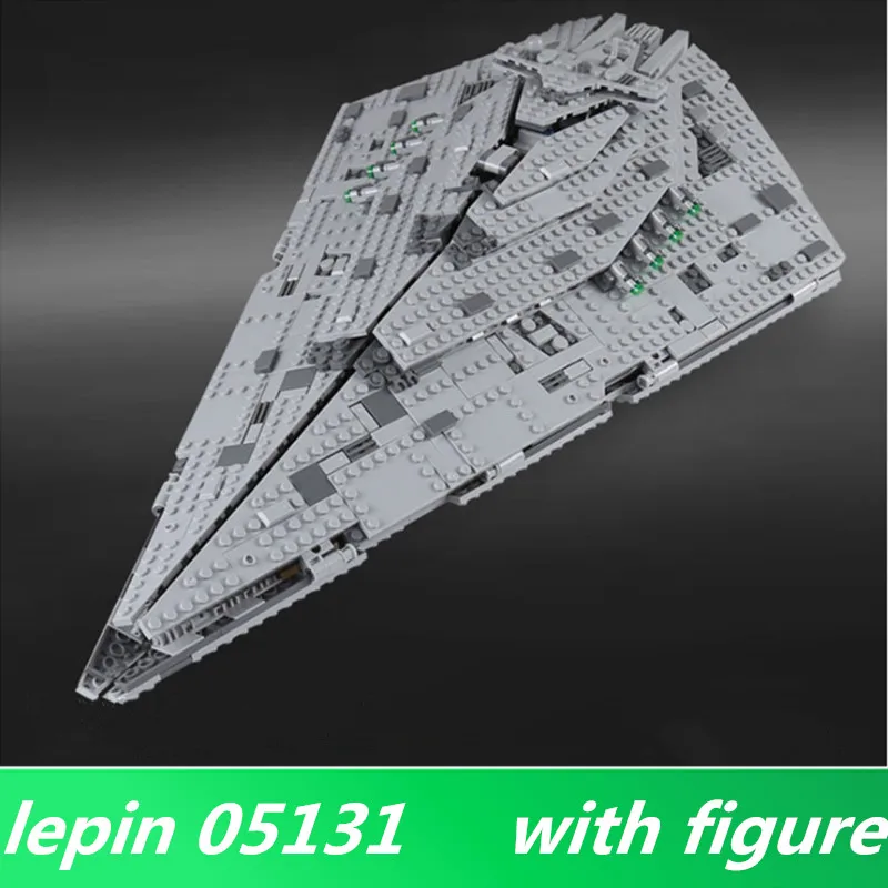 

Lepin 05131 LEPIN The First order Star Model Destroyer Set 1585PCS Genuine Star Plan Series 75190 Building Blocks Bricks Toy DIY