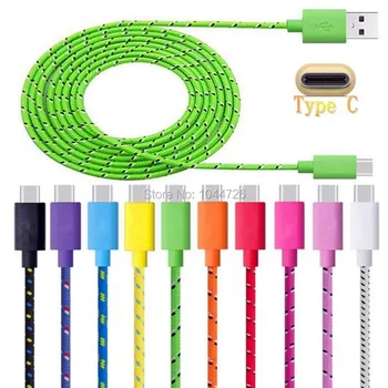 

500pcs 1m Nylon Braided Type c usb cable Accessory Bundles for Samsung Galaxy Note 7 Xiaomi 5 4C Huawei P9 LG G5 Nokia N1