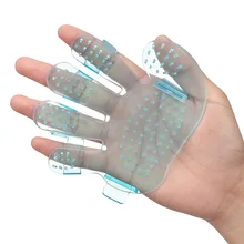 Стрижка кошек и собак, душ, ванна, Массажная щетка, расческа в форме рук, перчатка, расческа, голубой, розовый, для домашних животных, пластиковые щетки для собак, кошек