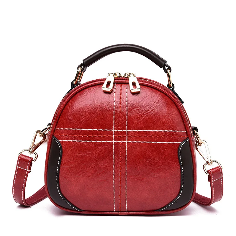 Женский мини кожаный рюкзак Sac a Dos многофункциональный Женский дорожный женский рюкзак для студентов сумки модная сумка через плечо - Цвет: WineRed