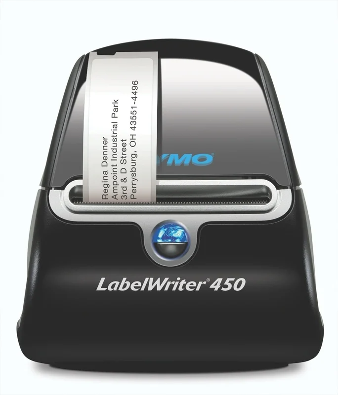 الأصلي العلامة التجارية جديد DYMO LabelWriter 450 لاصق حراري مباشر الباركود أحادية اللون طابعة 300*600 dpi