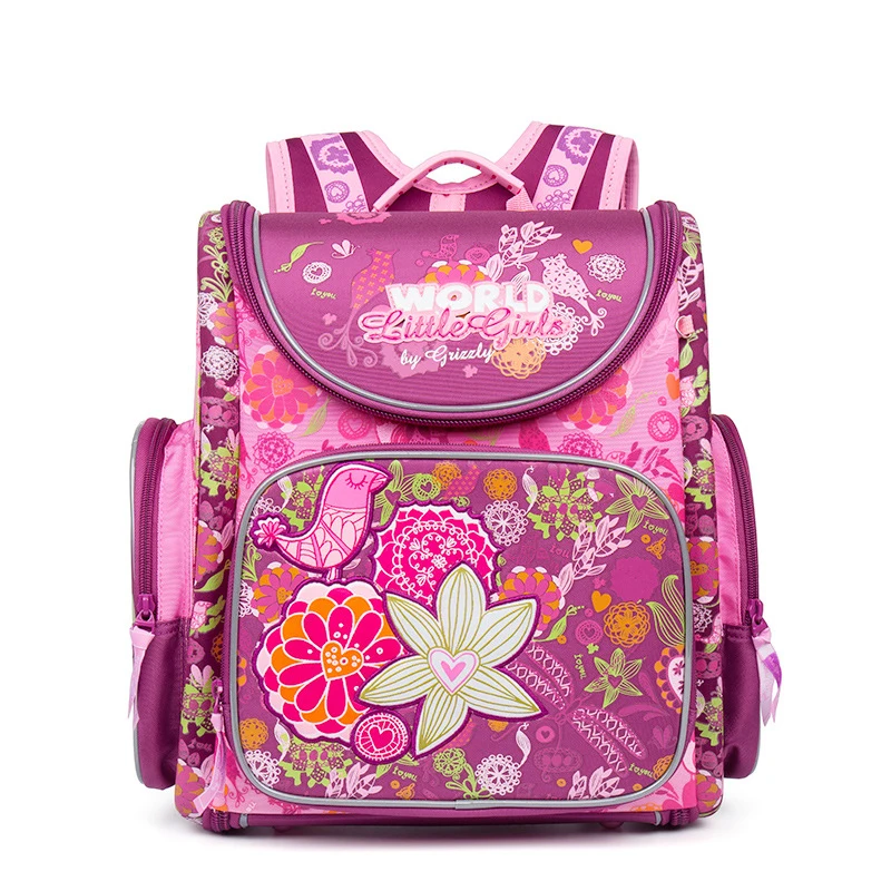 GRIZZLY Kids Backpack Kindergarten School Bags for Girls Boys