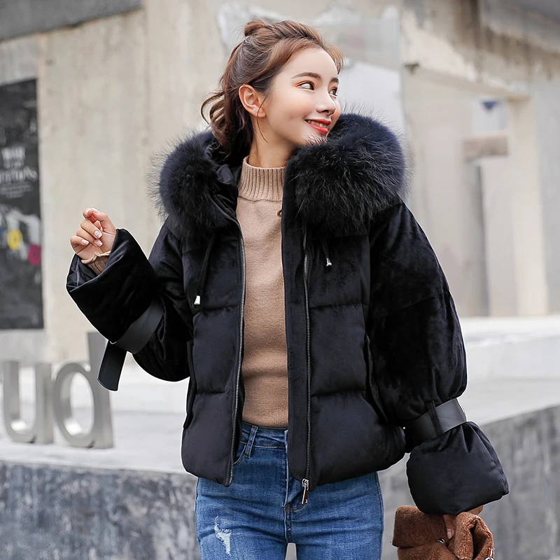 2019 New Short Winter Jacket Women Thickening Warm Outerwear Parkas Female Cotton Padded Loose Coats Hooded