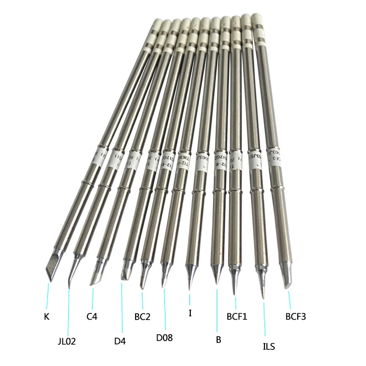 

Gudhep T12 FX951 Welding Tips Repalcement Soldering Iron Tips for FX951 FX952 FX950 STC T12 Soldering Station