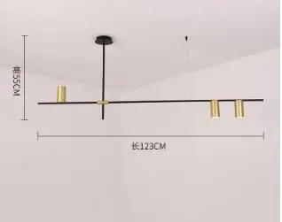 Скандинавский пост-Современный Креативный подвесной светильник простой бар гостиная столовая спальня индивидуальные подвесные светильники - Цвет корпуса: 3 heads gold