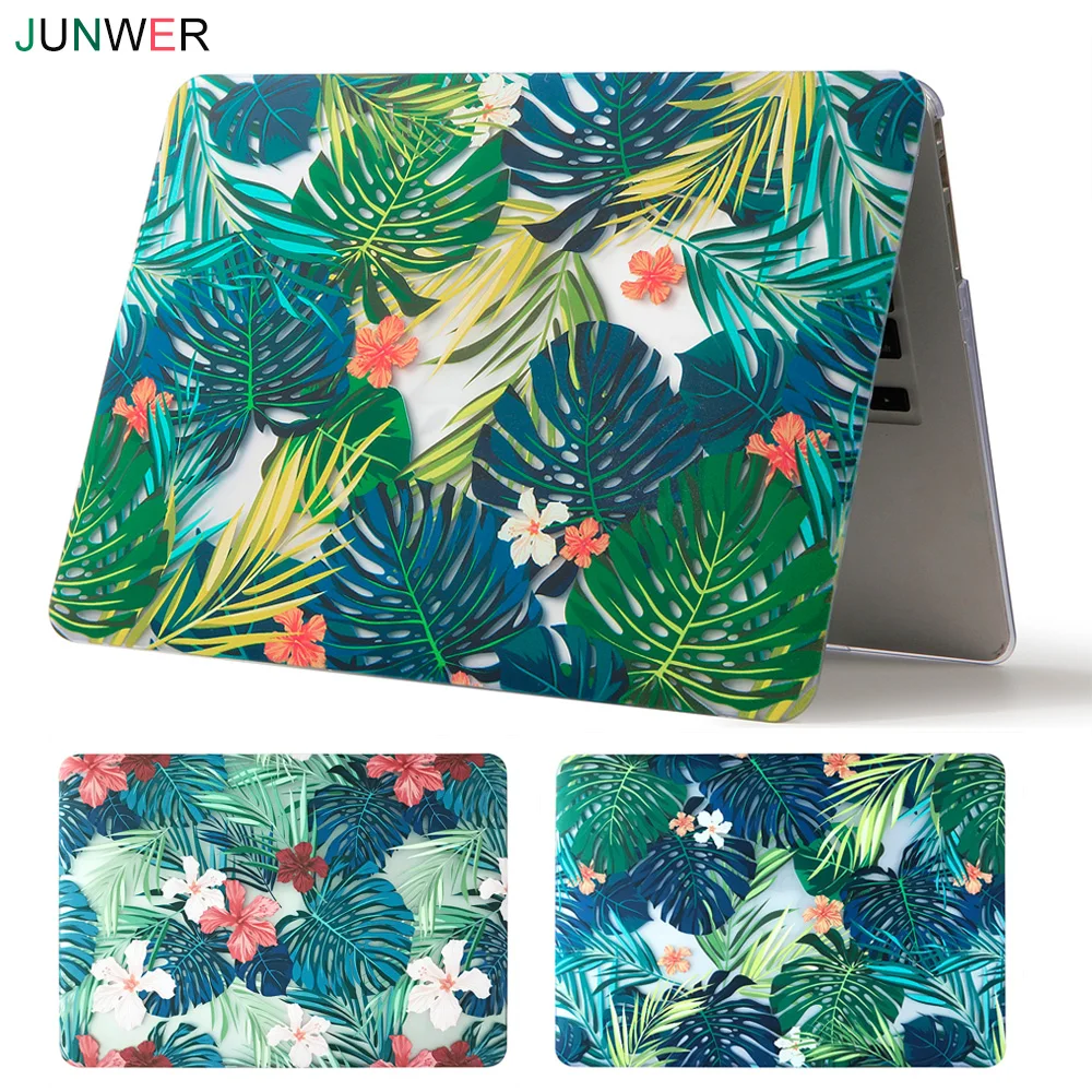 JUNWER Beautiful Print Case For Apple Macbook Air Pro Retina 11 12 13 15 Laptop Case Cover for Mac book Pro 13 15 with Touch Bar