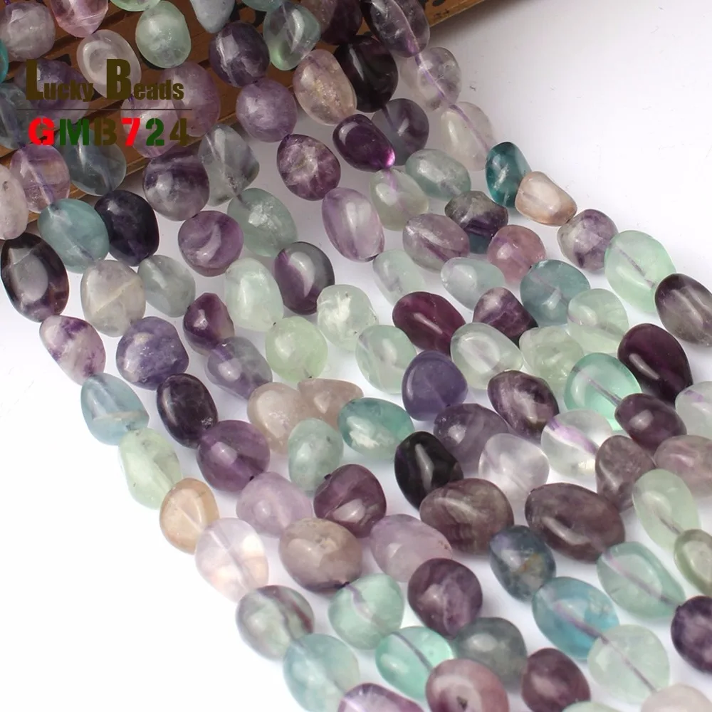

8-11mm irregular Natural Colorful Fluorite Round beads for jewelry Bracelet ,Necklace, making 15inches/strand