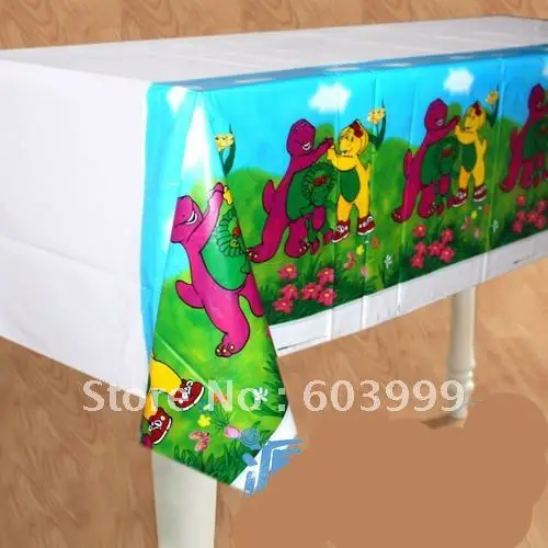 20 X Barney Birthday Party Supplies New Barney Plastic Tablecover