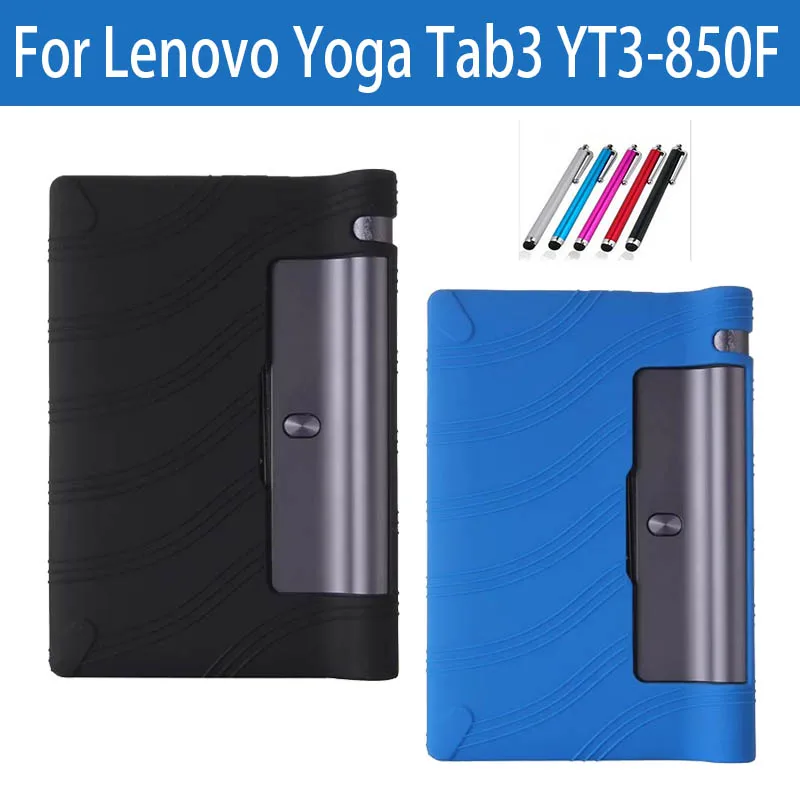 Новый силиконовый Tablet PC чехол для lenovo Йога Tab3 YT3 850 850F 850M 850L задняя оболочка 8 &quotдля