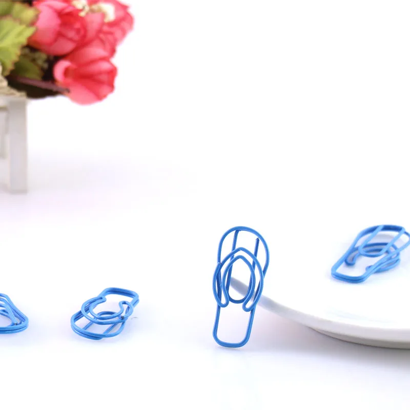 10 шт. зажимы для бумаги в форме тапочек|shaped paper clips|paper clipsclip color |