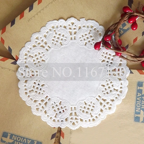 

Free shipping,400pcs/lot 2014 Factory sale Off White Round Paper Lace Doilies Wedding Party Tableware Decoration 3.5"(ZD01)