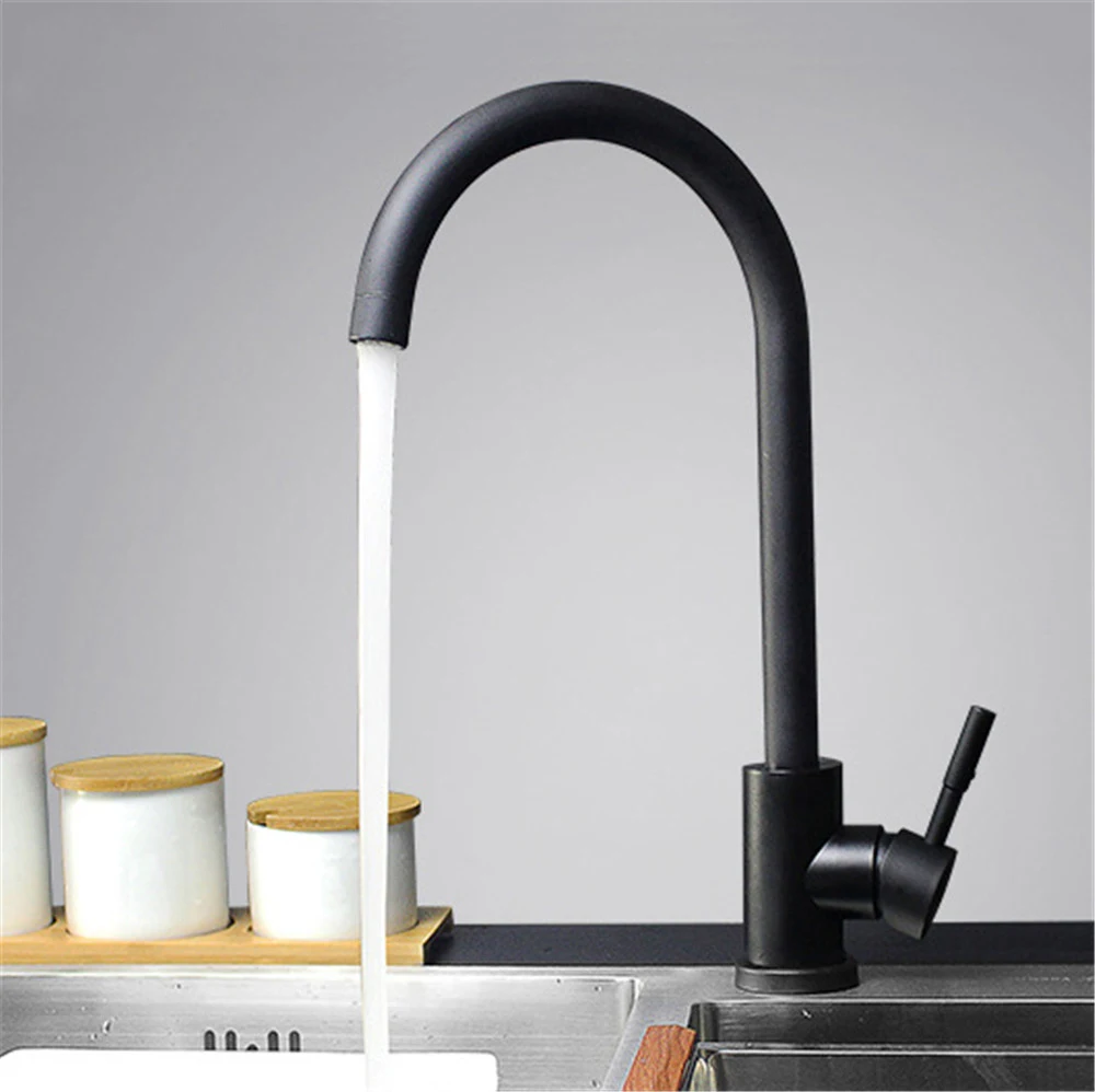 Black-and-white-color-304-stainless-steel-kitchen-faucet-mixer-dual-sink-rotation-kitchen-water-tap (2)