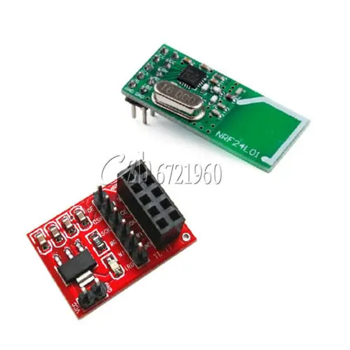 

10Pin Socket Adapter plate Board+NRF24L01+ 2.4GHz RF Wireless Transceiver Module