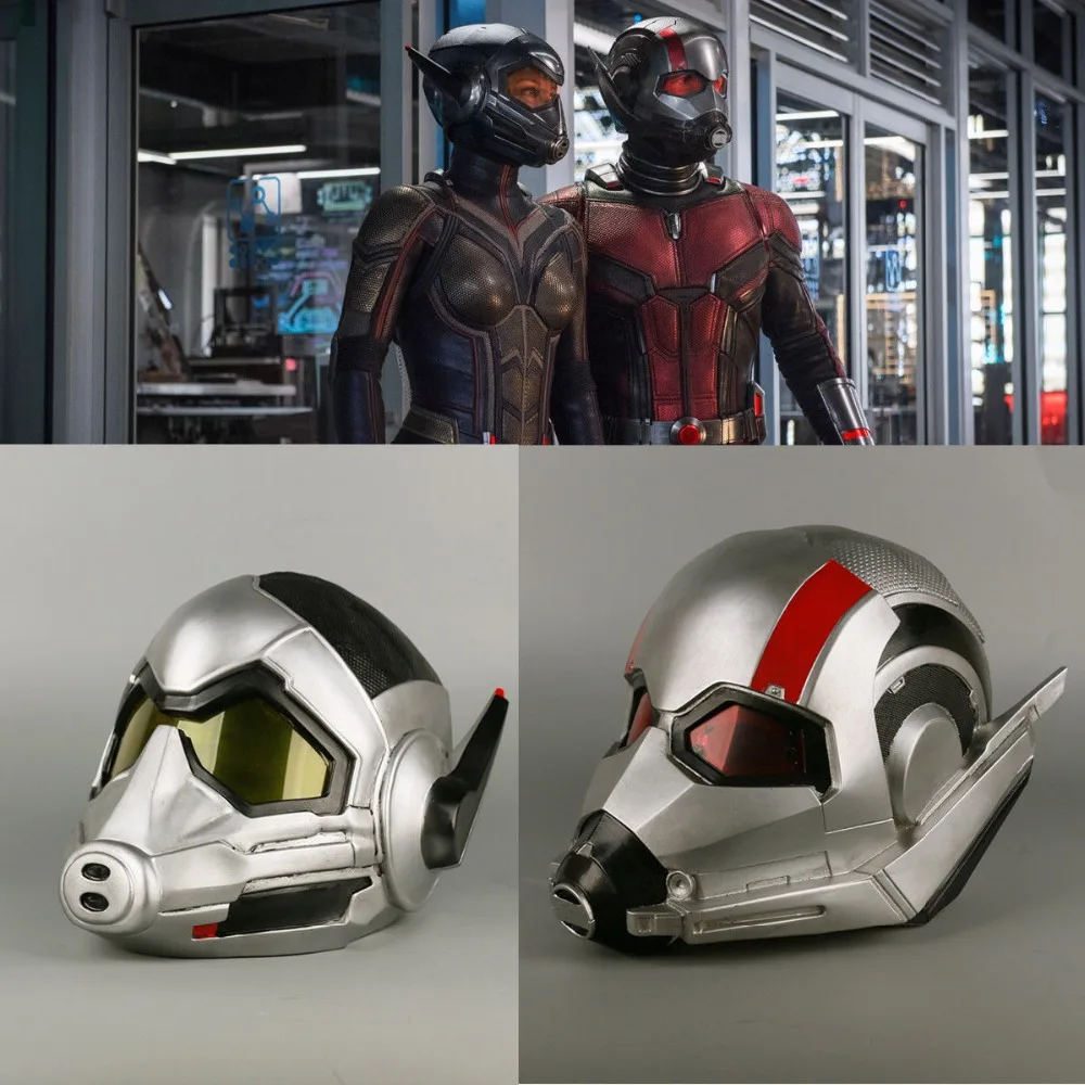 

2018 New Ant Man Helmet Cosplay Ant-Man and The Wasp Helmet Superhero Woman Mask Halloween Party