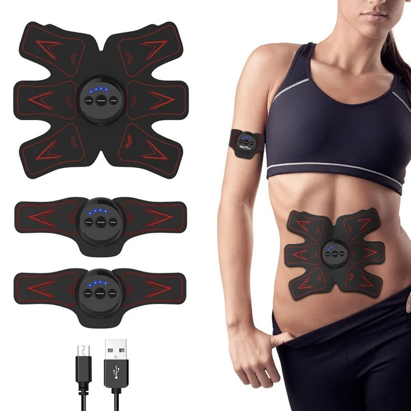 

Rechargable Abdominal Muscle Toner Toning Belt Abdominal /Arm/Leg Muscle Fitness Trainer Gear for Men Women
