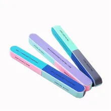 2017 Hot Creative Printing Nail File Sanding Sand Six-sided Polishing File Nail Tool dropship X726
