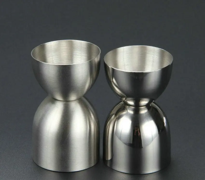 30/45ml D Shape Jiggers Stainless Steel Cocktail Measuring Jigger Cup