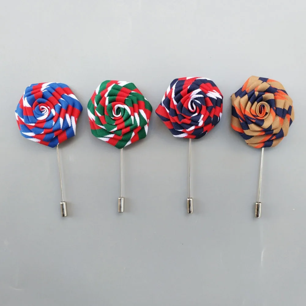 

Color DIY handmade brooch Wedding groomsmen bridesmaid candy flat flowers multicolor Clothing accessories decorate ADC036