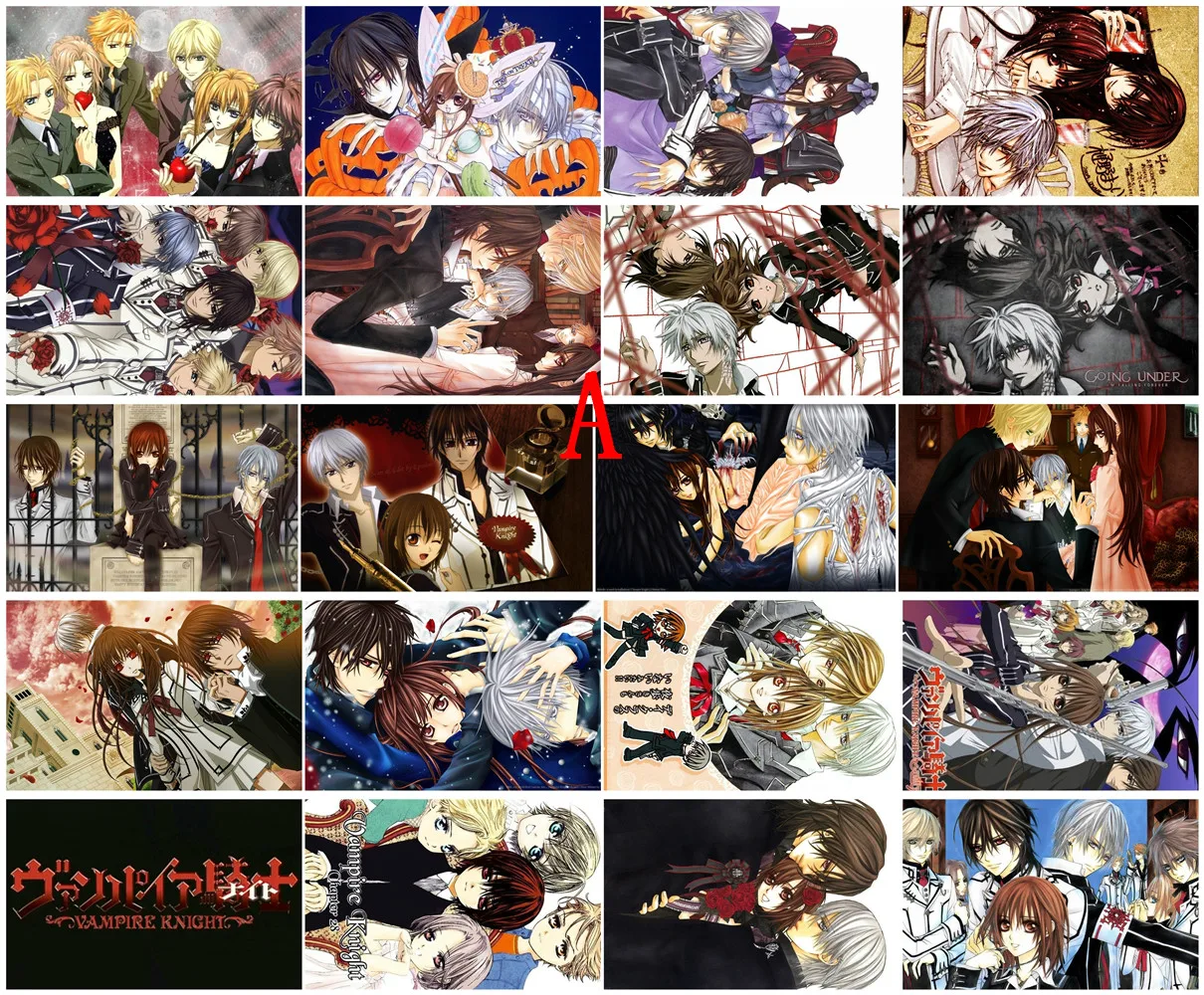 

20pcs one Set Vampire Knight Anime Manga Card Paster IC Card Stickers