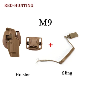 

High Quality CQC Holster W/ Gun Sling for Beretta M9 M92 Glock 17 P226 USP Colt 1911