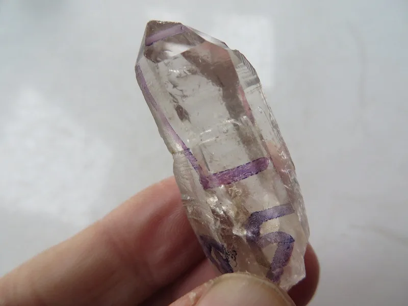 

Natural Quartz Crystal Herkimer Diamond W 1 Moving ENHYDRO Bubble 13.2g