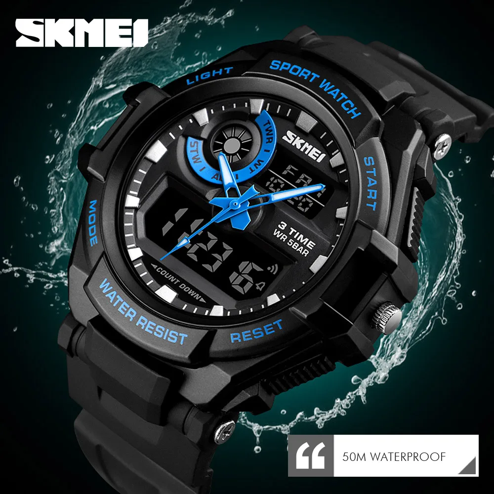 SKMEI 1357 Man Men s Quartz Wrist Watch Men s Army Military Sports Watch Digital Wrist 4